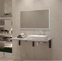 Столешница 110*50(55) бежевая отверстие справа